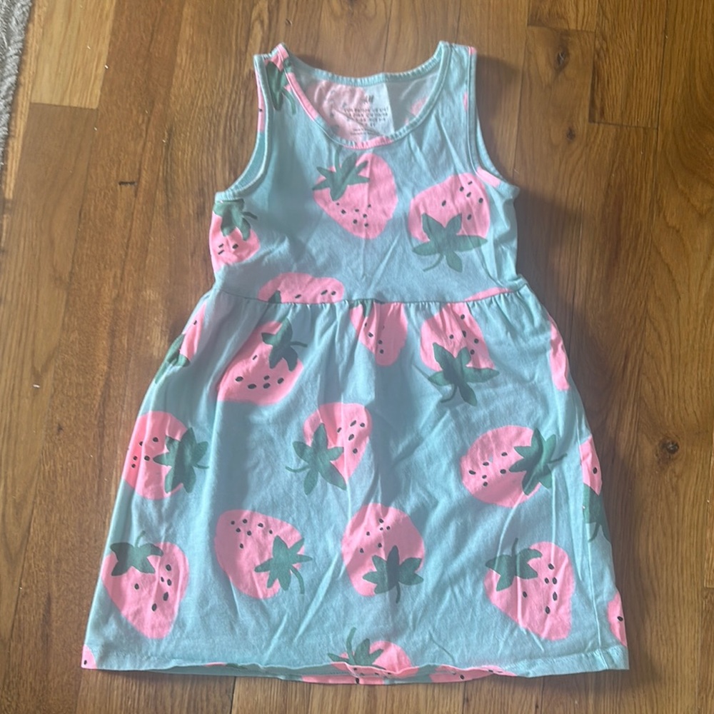 H&M Strawberry Sundress 3/4T